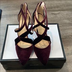 Nine West velvet heels (size 8)